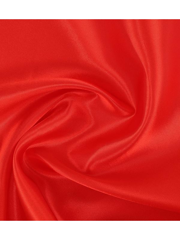 Ткань для рукоделия, атлас, однотонный красный, лоскут 50 × 50 см