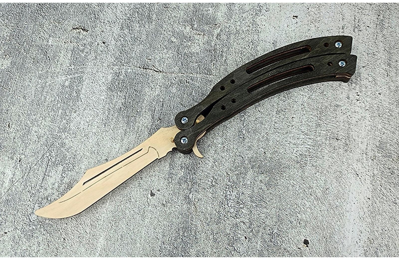 Оружие из дерева «Нож-Баттерфляй 3», на шурупах