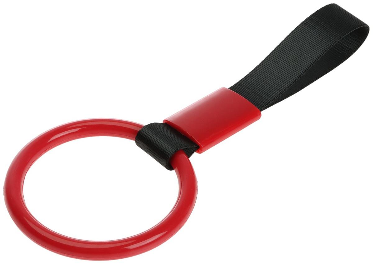 Подвеска цурикава, JDM, кольцо 10 см, красный, пластик