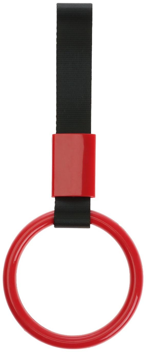 Подвеска цурикава, JDM, кольцо 10 см, красный, пластик