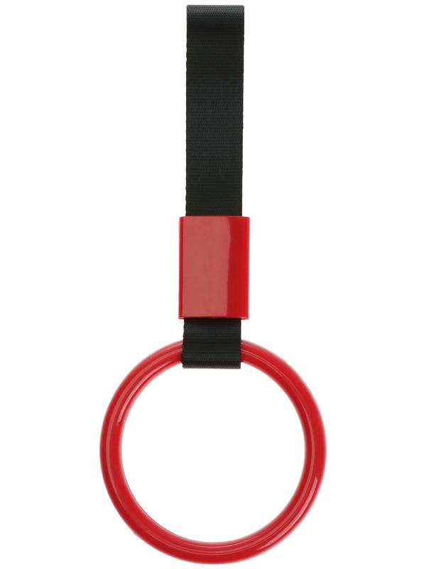 Подвеска цурикава, JDM, кольцо 10 см, красный, пластик