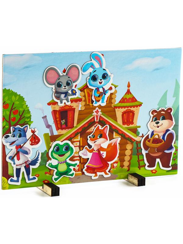 Набор развивающих магнитов. Театр по мотивам русской народной сказки «Теремок»