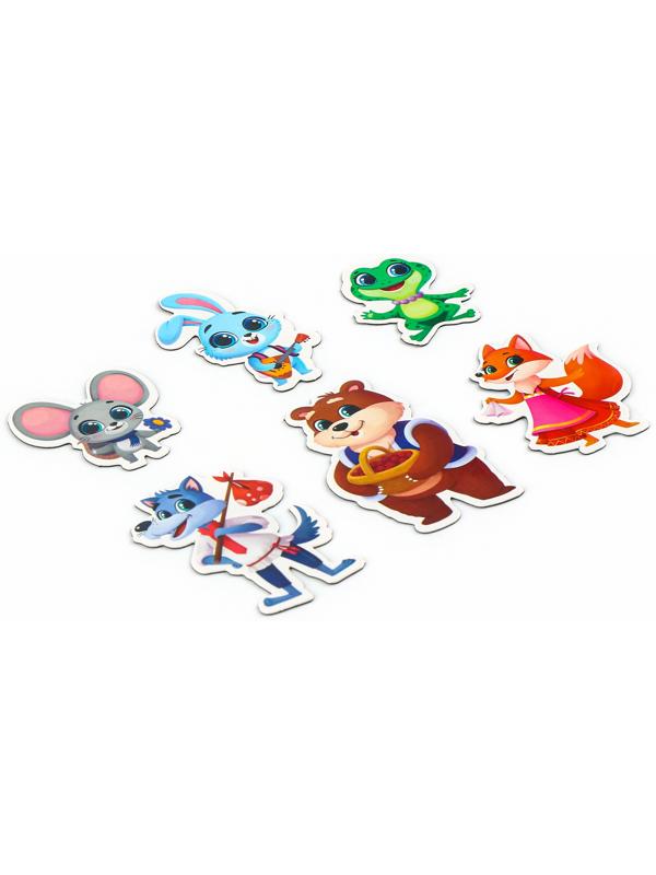 Набор развивающих магнитов. Театр по мотивам русской народной сказки «Теремок»