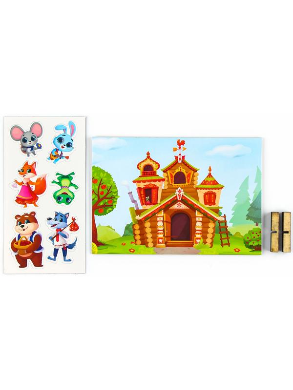 Набор развивающих магнитов. Театр по мотивам русской народной сказки «Теремок»