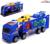 Грузовик «Автовоз», инерционный, с 4 машинами, цвет синий