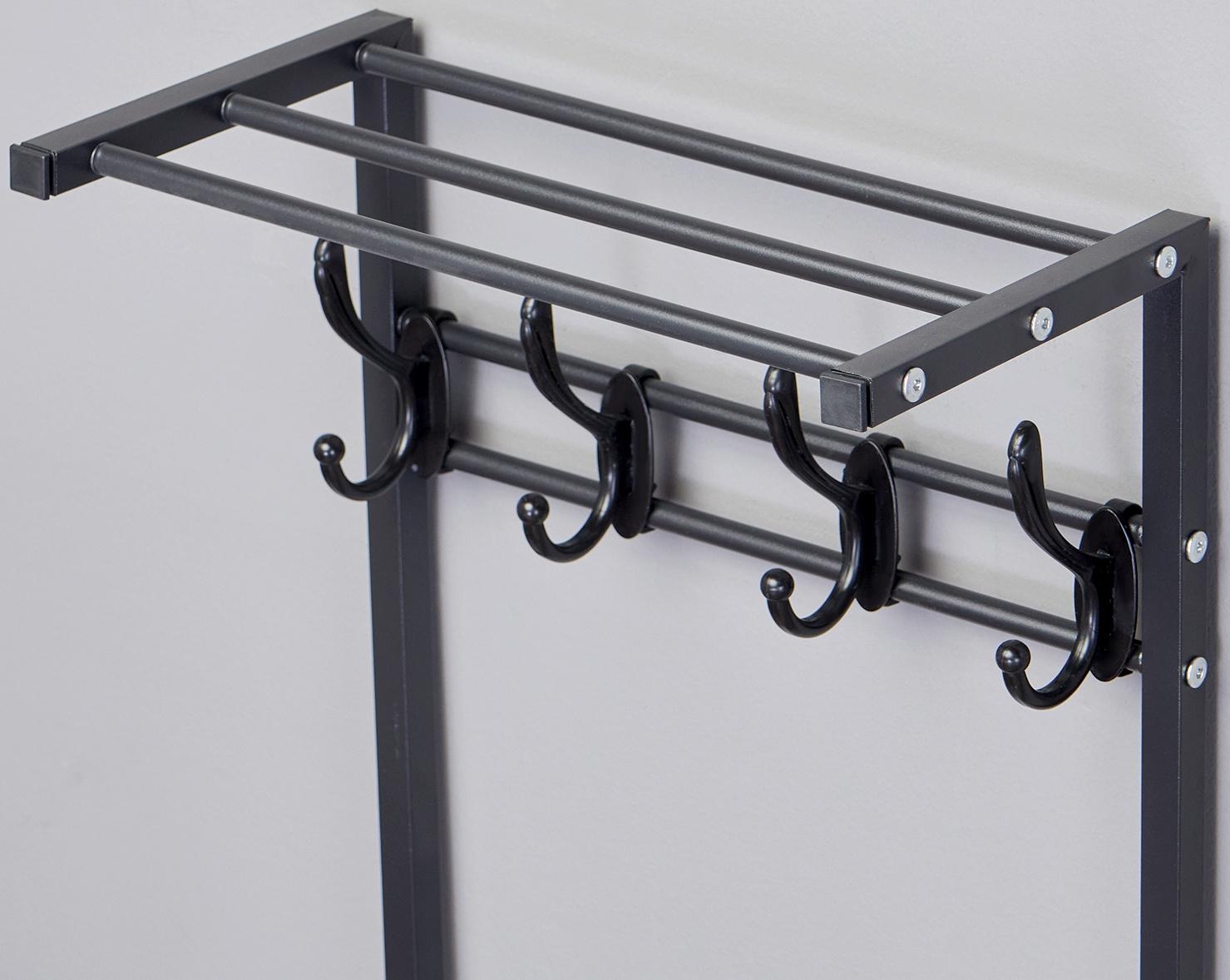 Прихожая Базовая, 400 x 255 x 1600, металл, чёрная