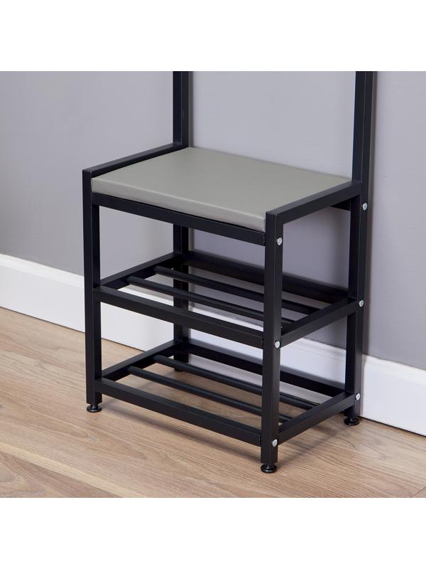 Прихожая Базовая, 400 x 255 x 1600, металл, чёрная