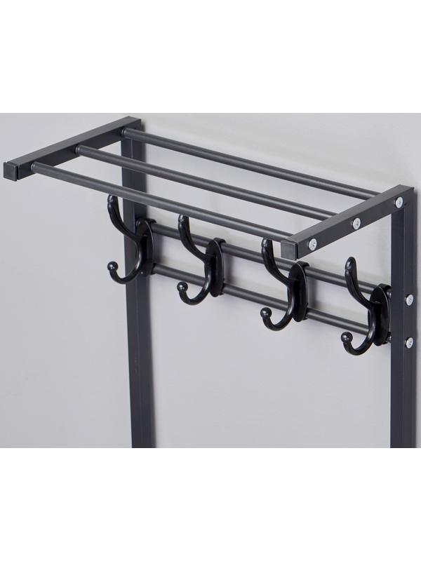 Прихожая Базовая, 400 x 255 x 1600, металл, чёрная