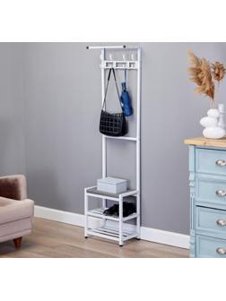 Прихожая Базовая 400 x 255 x 1600, металл, белая