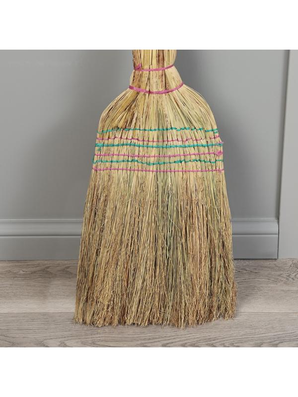 Веник 3-х лучевой 6-ти прошивной «Сорго», 400 гр, 95 см