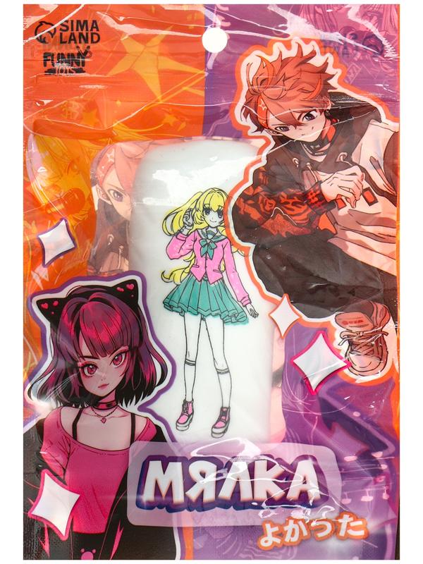 Антистресс сквиш мялка «Дакимакура девочка Тиеко», аниме, с песком, тянучка