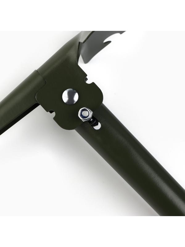 Лопата туристическая, складная «Крутому мужику», 36 х 10 см., металлический черенок с ручкой, в чехле