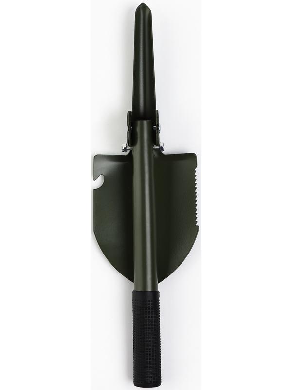 Лопата туристическая, складная «Крутому мужику», 36 х 10 см., металлический черенок с ручкой, в чехле