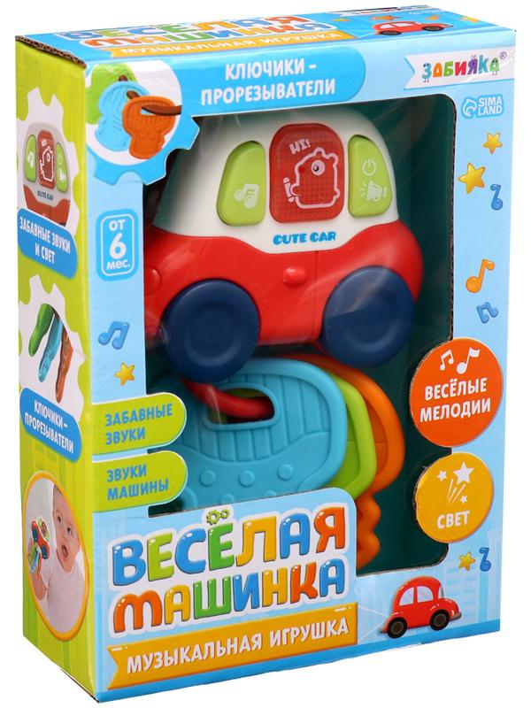 Музыкальная игрушка «Весёлая машинка», звуковые и световые эффекты