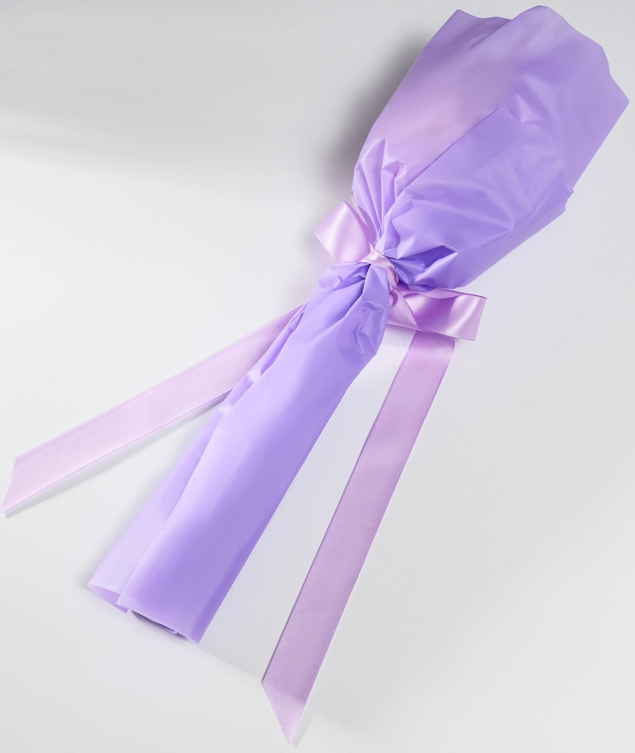 Букет из мыльных лепестков для ванны «Роза в шарике», подарочный, сирень, 8.5×8.5×36 см