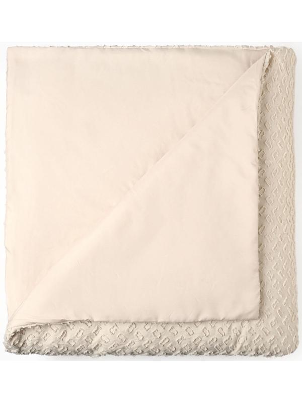 Покрывало LoveLife Tufting: Квадрат цв.бежевый,  240*230±5см, микрофайбер, 100% п/э