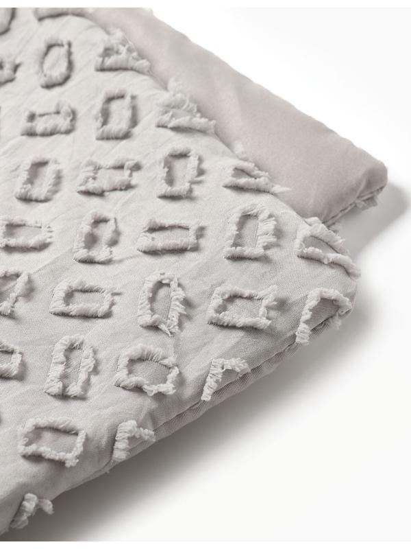 Покрывало LoveLife Tufting: Квадрат цв.серый, 150*220±5см, микрофайбер, 100% п/э