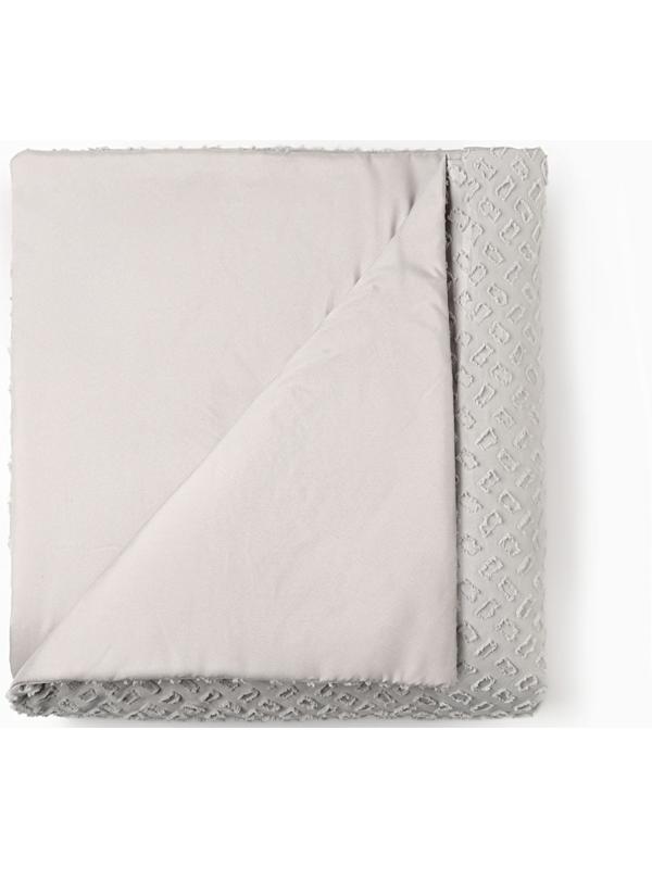 Покрывало LoveLife Tufting: Квадрат цв.серый,  200*230±5см, микрофайбер, 100% п/э