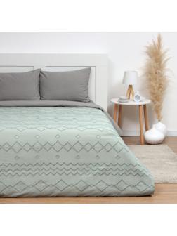 Покрывало LoveLife Tufting: Орнамент цв.зеленый,  240*230±5см, микрофайбер, 100% п/э