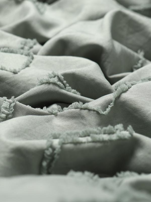 Покрывало LoveLife Tufting: Орнамент цв.зеленый,  240*230±5см, микрофайбер, 100% п/э