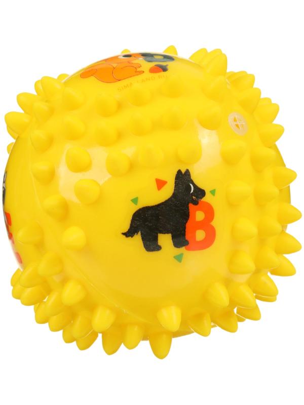 Развивающий тактильный мячик Крошка Я «Ежик», ø9 см, с пищалкой, от 6 мес., в пакете