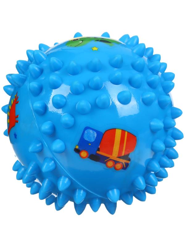 Развивающий тактильный мячик Крошка Я «Ежик», ø9 см, с пищалкой, от 6 мес., в пакете