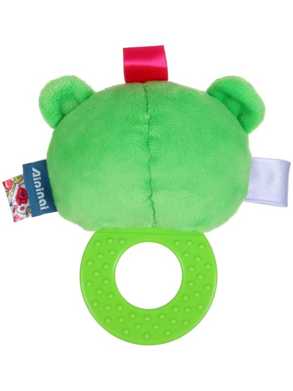 Погремушка мягкая с прорезывателем Крошка Я «Лягушонок», от 3 мес.