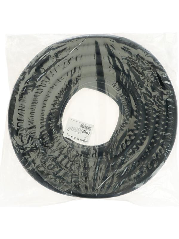 Уплотнитель двери в автомобиль, О-образный, с металлическим сердечником, 5 м, черный