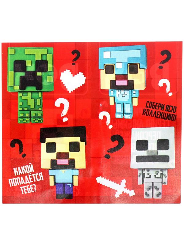 Игрушка - сюрприз Funny box «Квадратные человечки»: детский брелок, наклейки, карточка