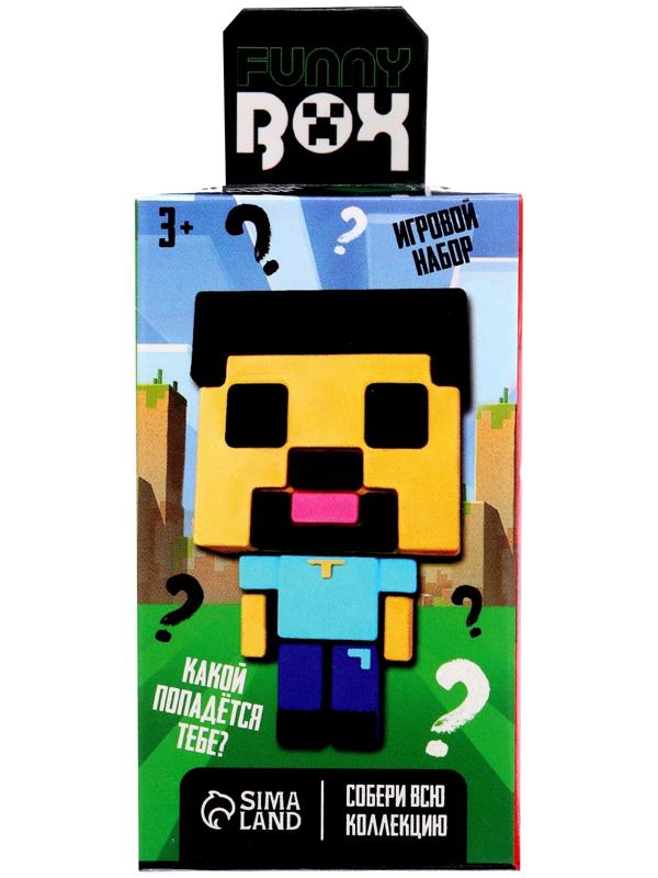 Игрушка - сюрприз Funny box «Квадратные человечки»: детский брелок, наклейки, карточка