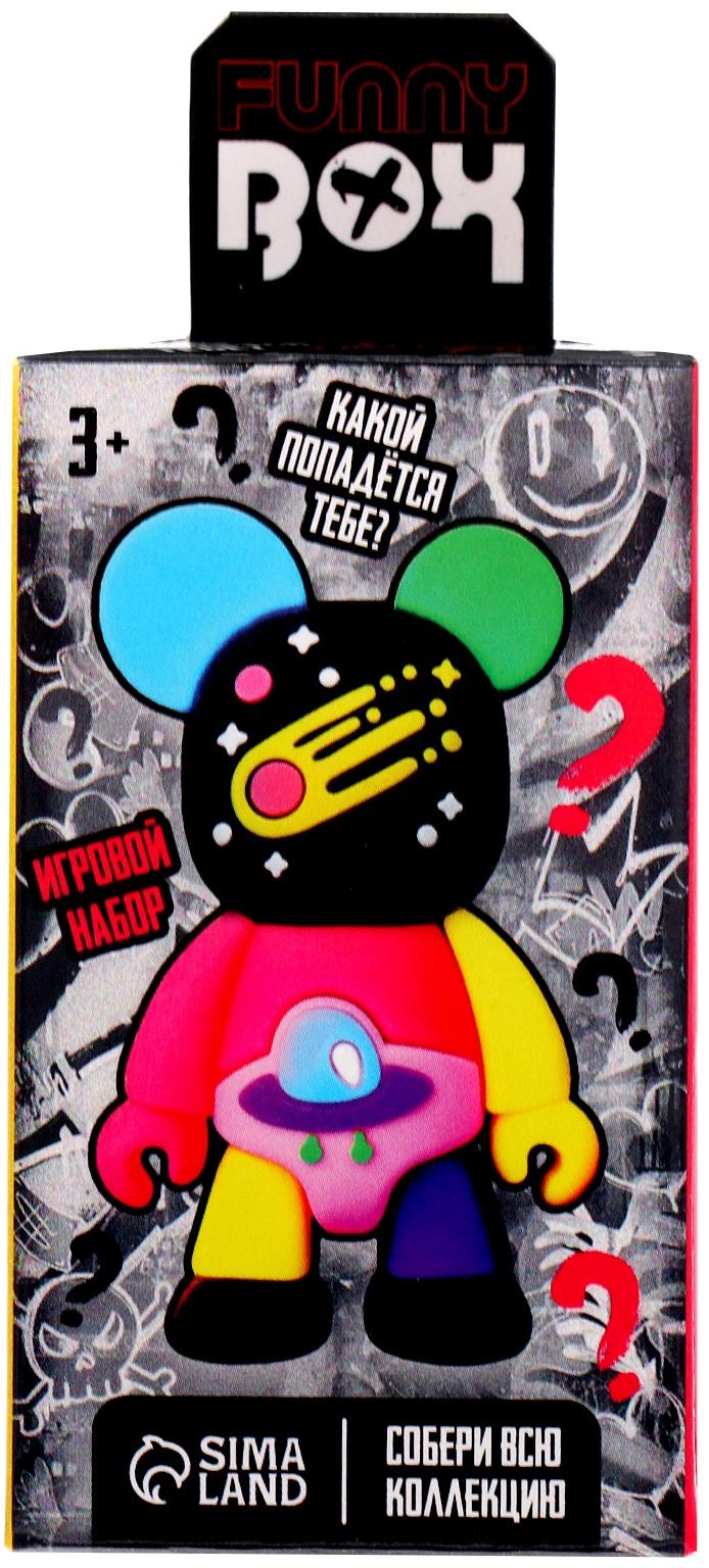 Игрушка - сюрприз Funny box «Мишки»: детский брелок, наклейки, карточка