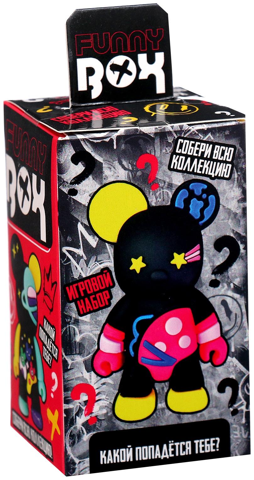 Игрушка - сюрприз Funny box «Мишки»: детский брелок, наклейки, карточка