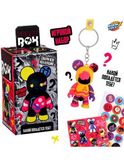 Игрушка - сюрприз Funny box «Мишки»: детский брелок, наклейки, карточка