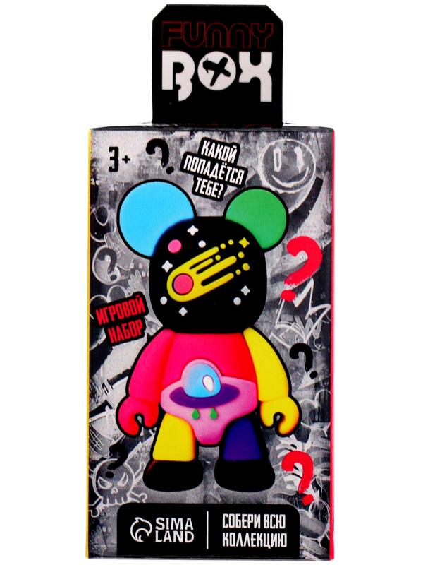 Игрушка - сюрприз Funny box «Мишки»: детский брелок, наклейки, карточка