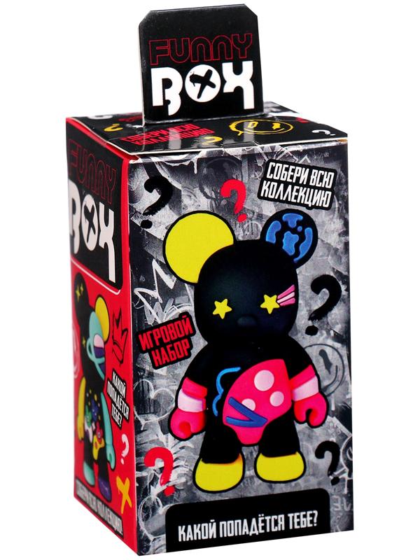 Игрушка - сюрприз Funny box «Мишки»: детский брелок, наклейки, карточка
