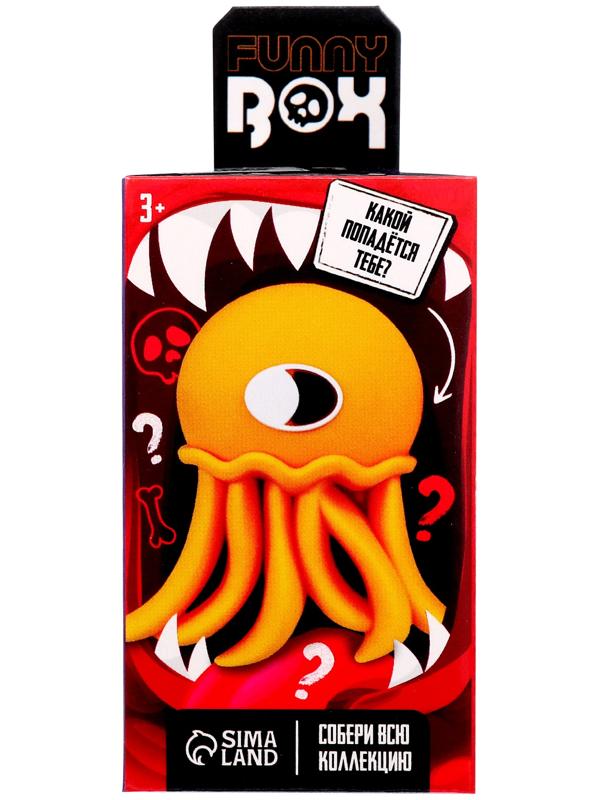 Игрушка - сюрприз Funny box «Монстрики»: детский брелок, наклейки, карточка