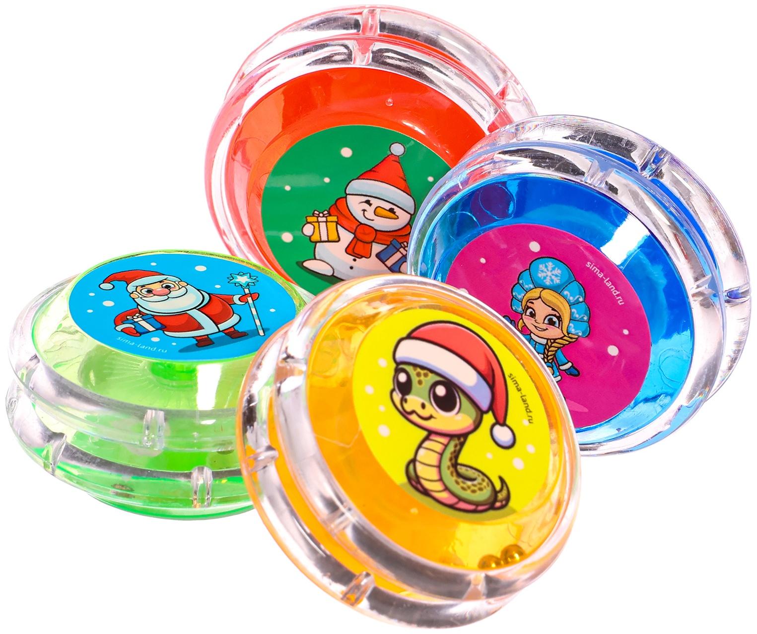 Йо-Йо «Новый год», змейка, d=5.5 см, МИКС