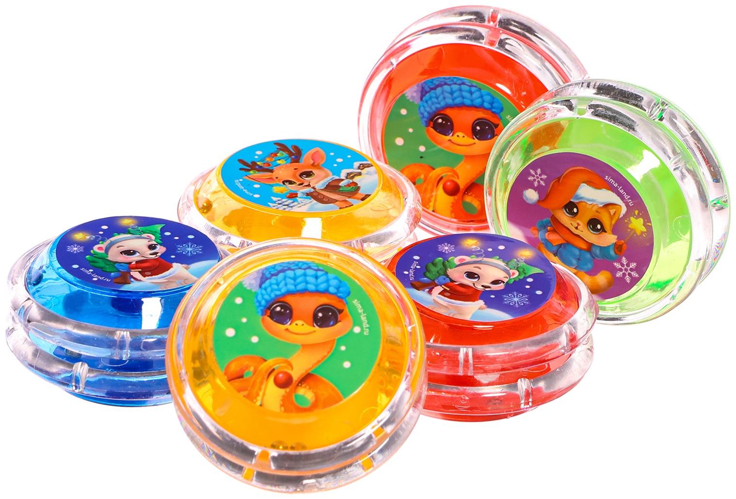 Йо-Йо «Веселый Новый год», змейка, d=5.5 см, МИКС