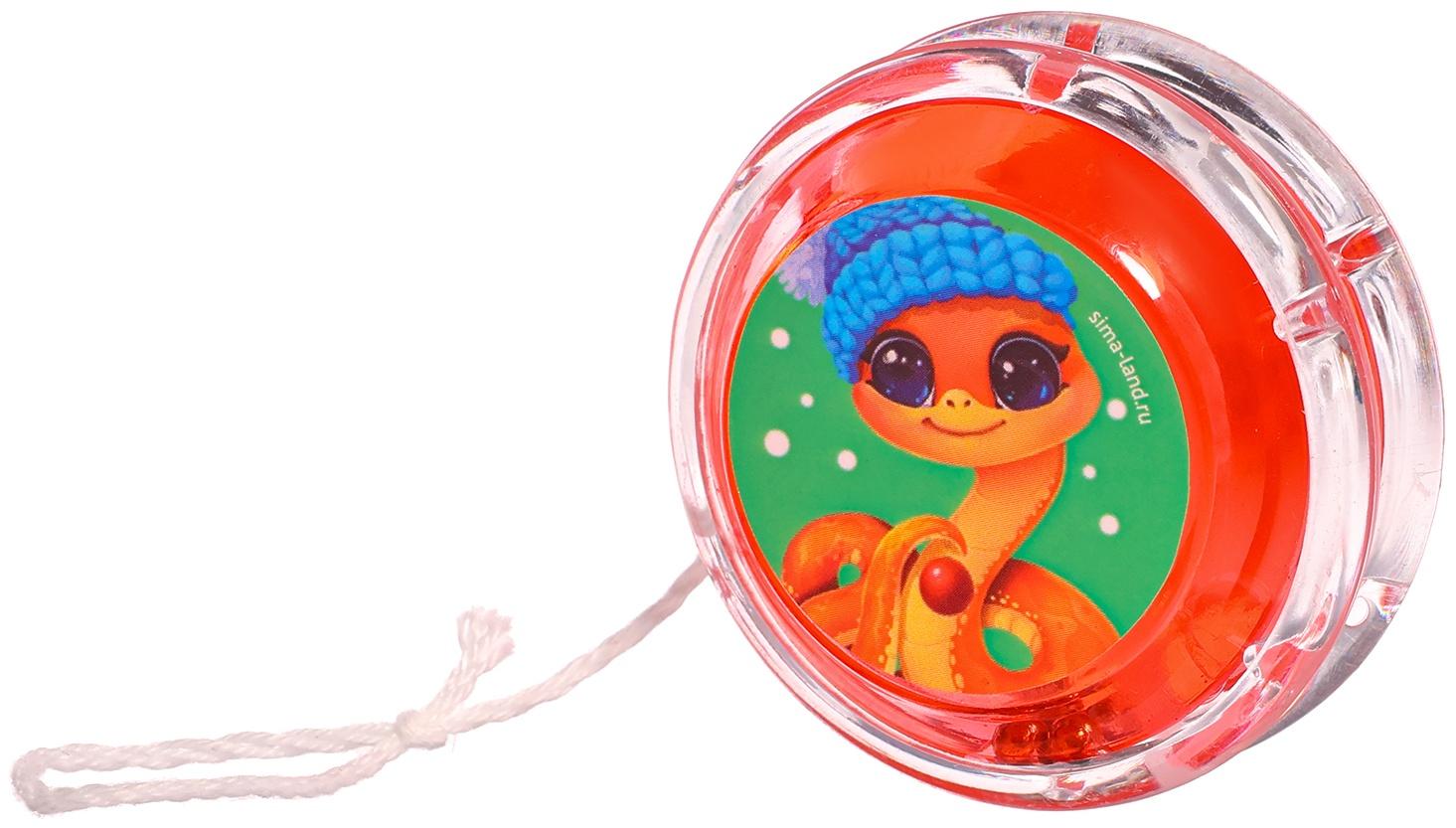 Йо-Йо «Веселый Новый год», змейка, d=5.5 см, МИКС