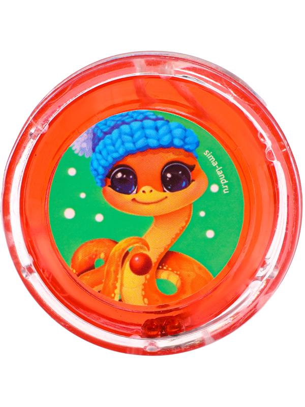 Йо-Йо «Веселый Новый год», змейка, d=5.5 см, МИКС