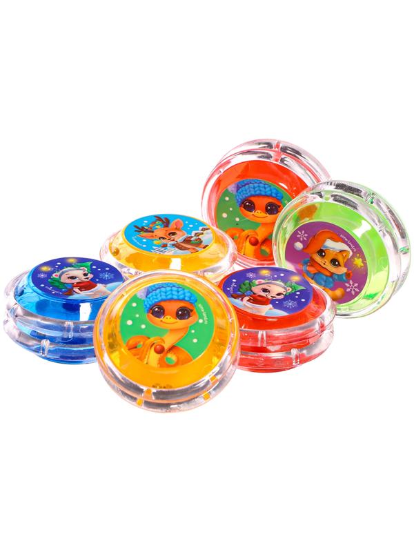 Йо-Йо «Веселый Новый год», змейка, d=5.5 см, МИКС