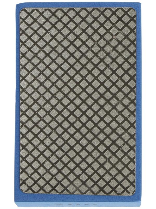 Губка алмазная шлифовальная ТУНДРА, 90×55×30 мм, Р200, для камня, керамогранита, кафеля