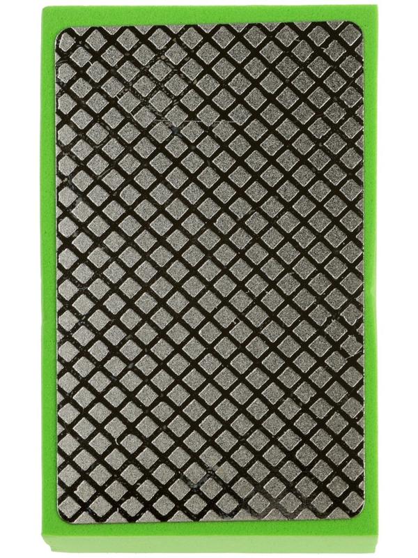 Губка алмазная шлифовальная ТУНДРА, 90×55×30 мм, Р400, для камня, керамогранита, кафеля