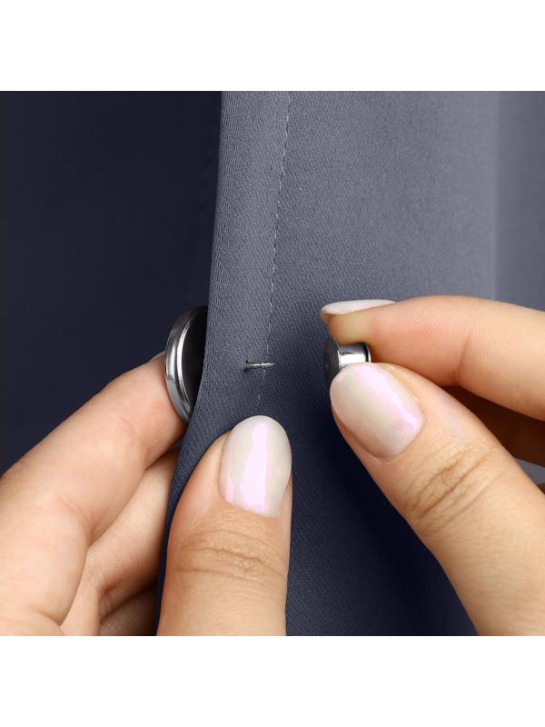 Подхват для штор «Магнитная кнопка», на прокол, d=2 см, 2 шт