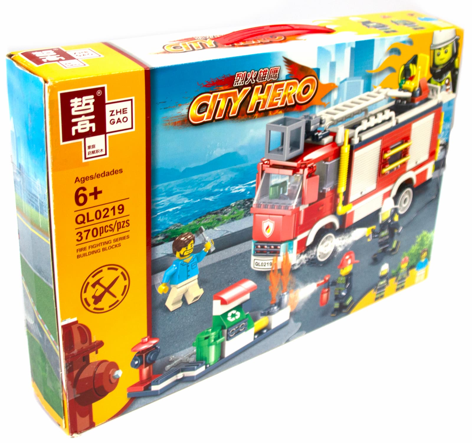 Конструктор Zhe Gao «Пожарный патруль» QL0219 (City Hero) / 370 деталей