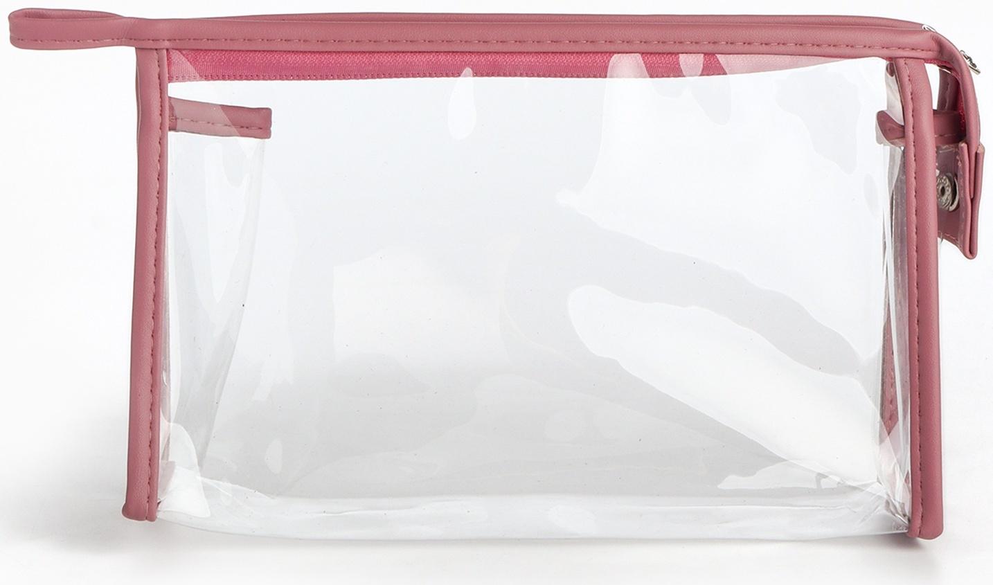 Набор простых косметичек на молниях 2 в 1, пудровый