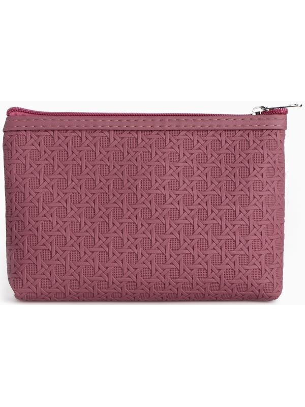 Набор простых косметичек на молниях 2 в 1, пудровый