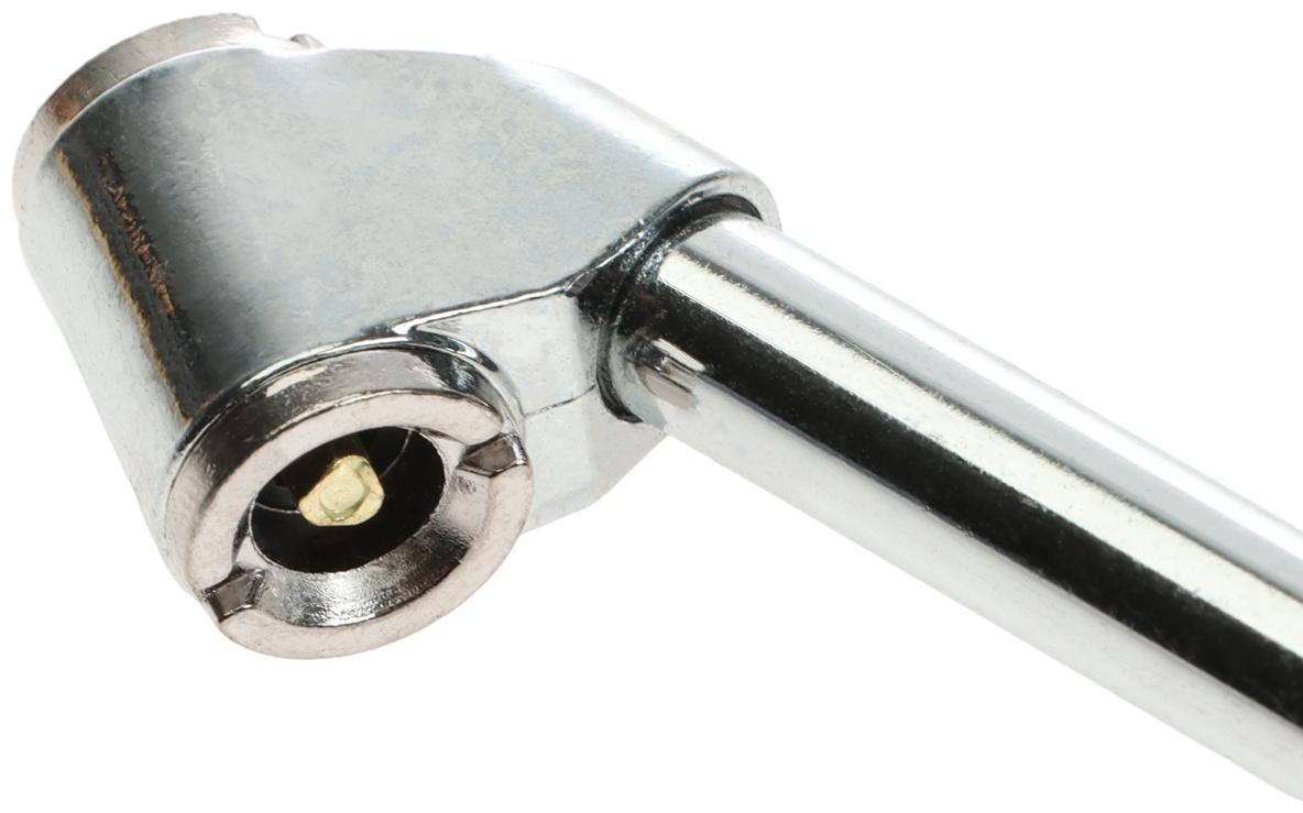 Манометр прорезиненный, шланг 19 см, 15 бар