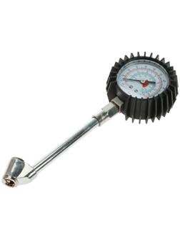 Манометр прорезиненный, шланг 19 см, 15 бар