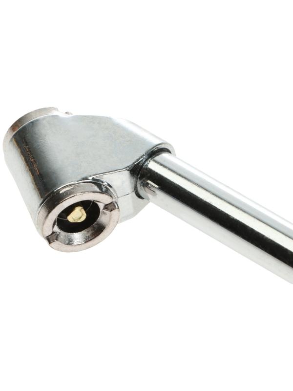 Манометр прорезиненный, шланг 19 см, 15 бар